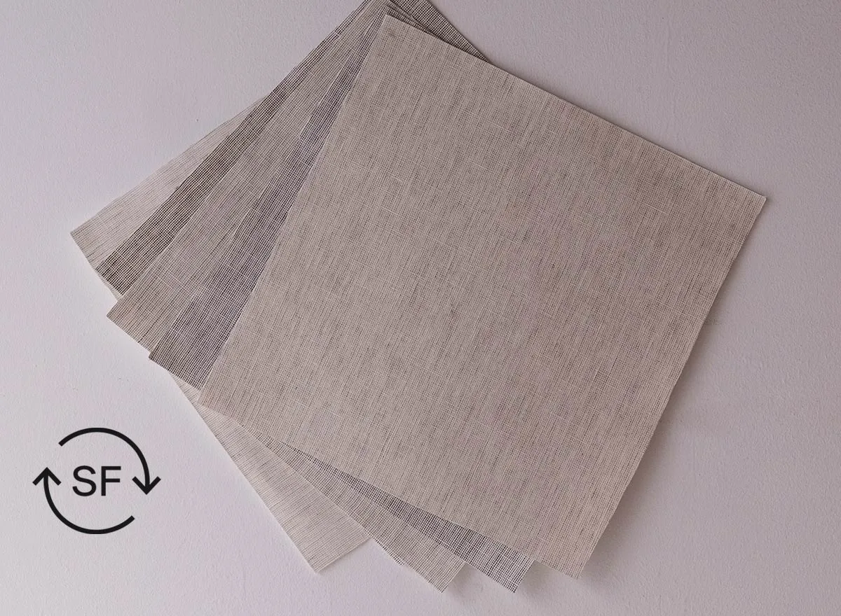 Fabric Livy for wallcovering, natural, linen, plain/solid 2